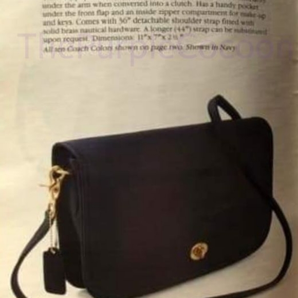 SOLD!!! Burgundy NYC Vintage Coach Convertable Clutch #9635 - Picture 9 of 9